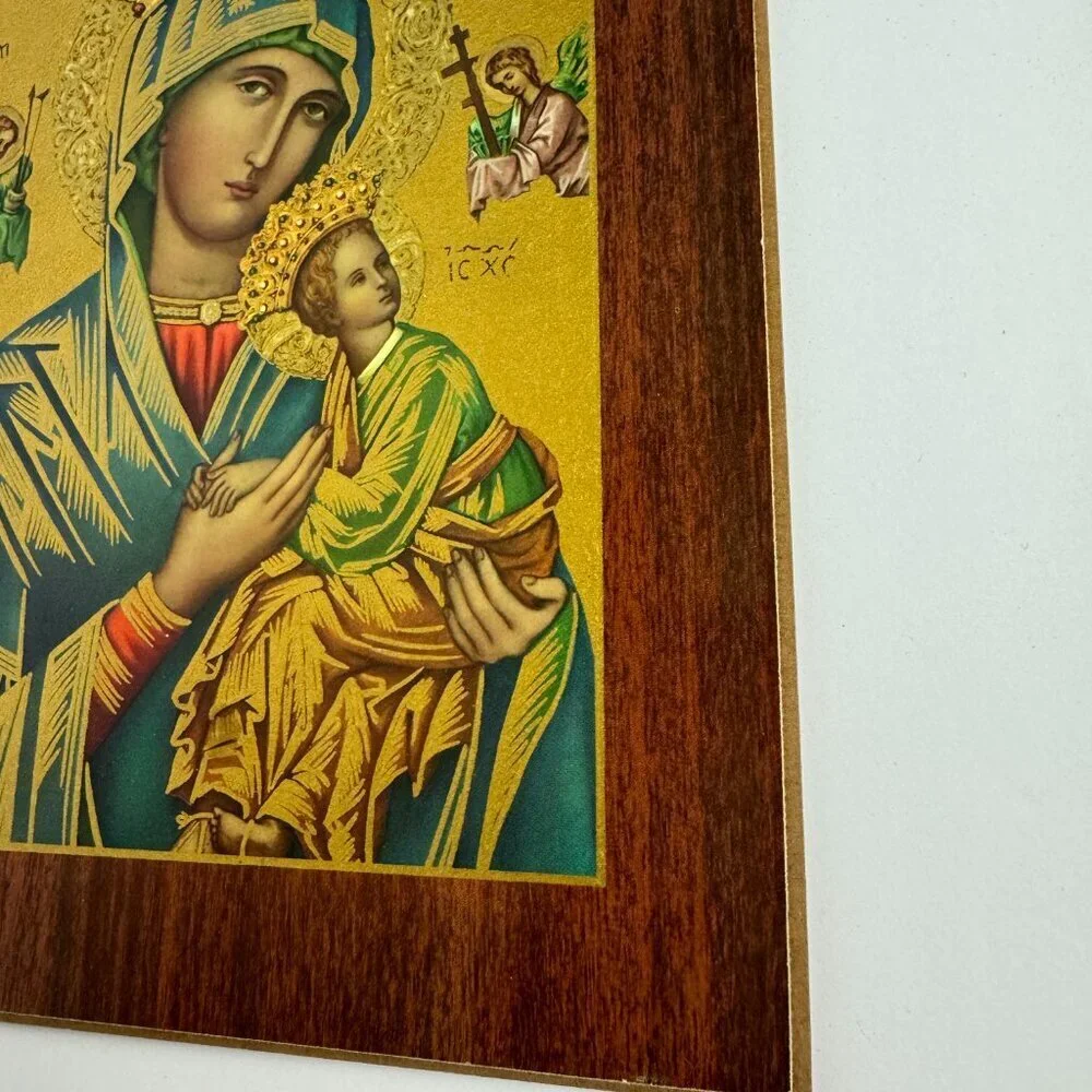 Vintage Icon Our Lady of Perpetual Help  7